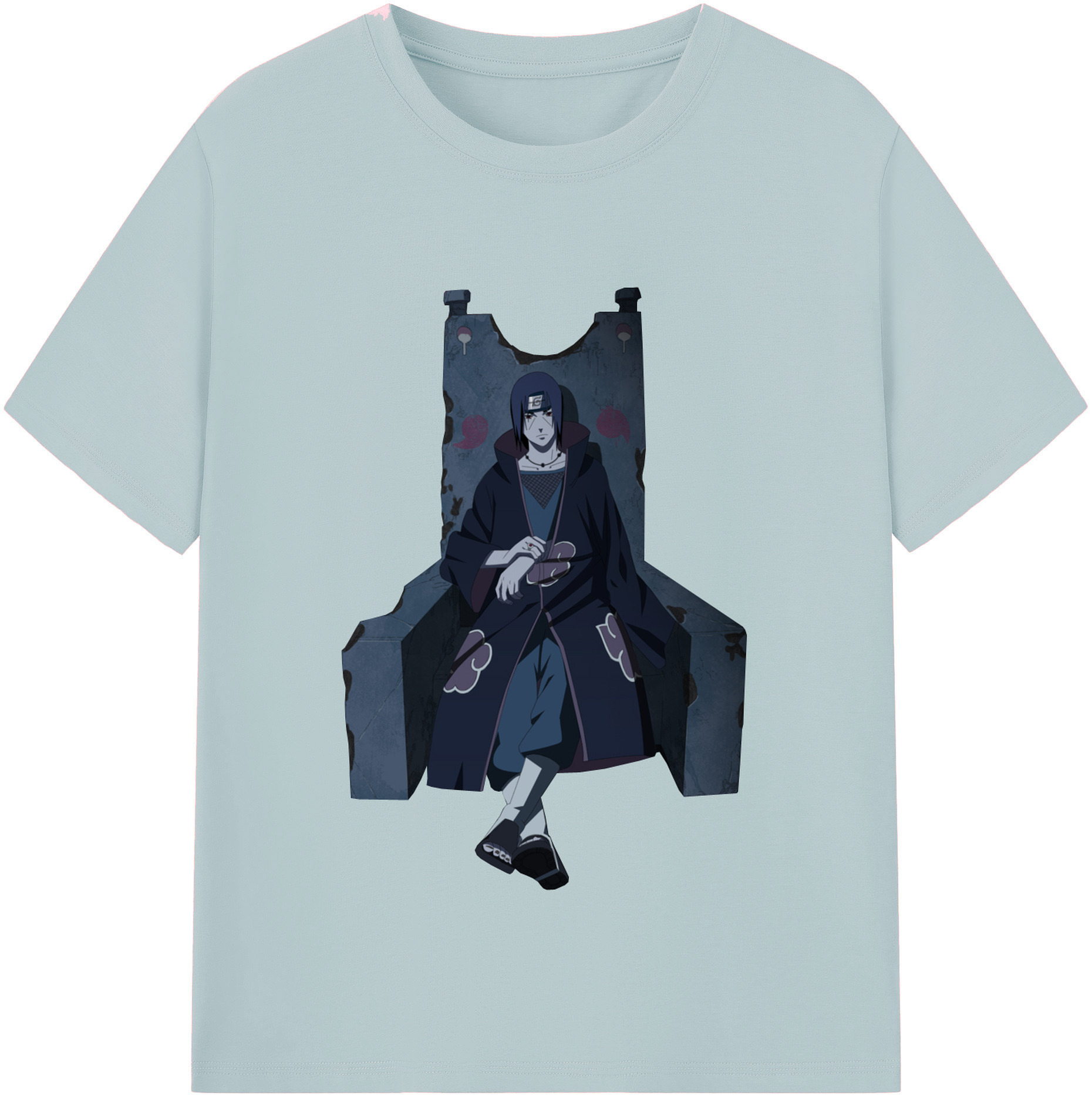 （画像用） NARUTO -ナルト- うちは イタチ Uchiha Itachi 綿100％半袖Tシャツ（フロントプリント）